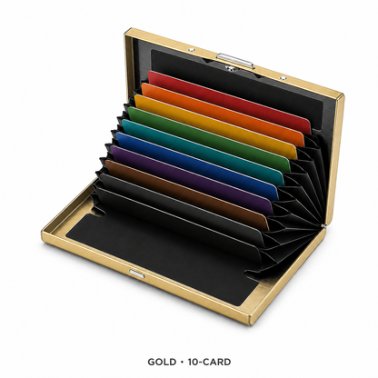 🔒RFID-Blocking Stainless Steel Card Wallet – Organized, Secure & Pocket-Ready