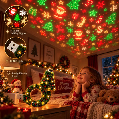 🎁2026 New USB Plug-In Christmas Projector Night Light