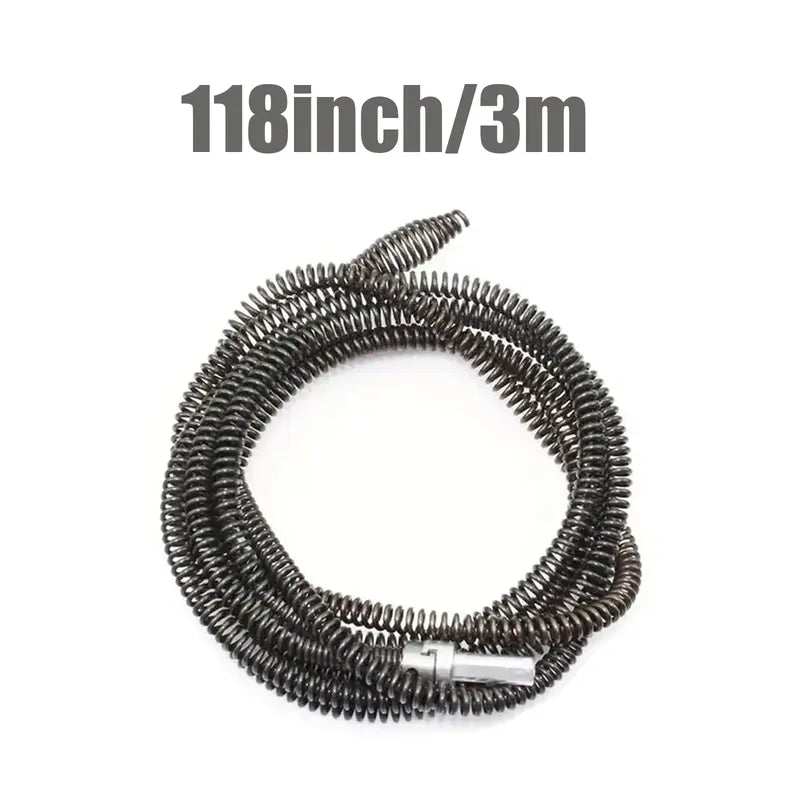 118 inch 3 meter flexible drain cleaning snake