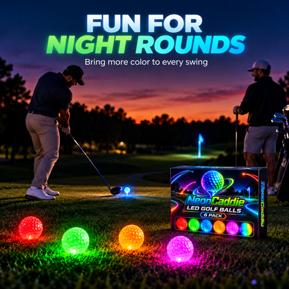 ✨ Impact-Activated LED Golf Balls – Light Up Your Evening Round