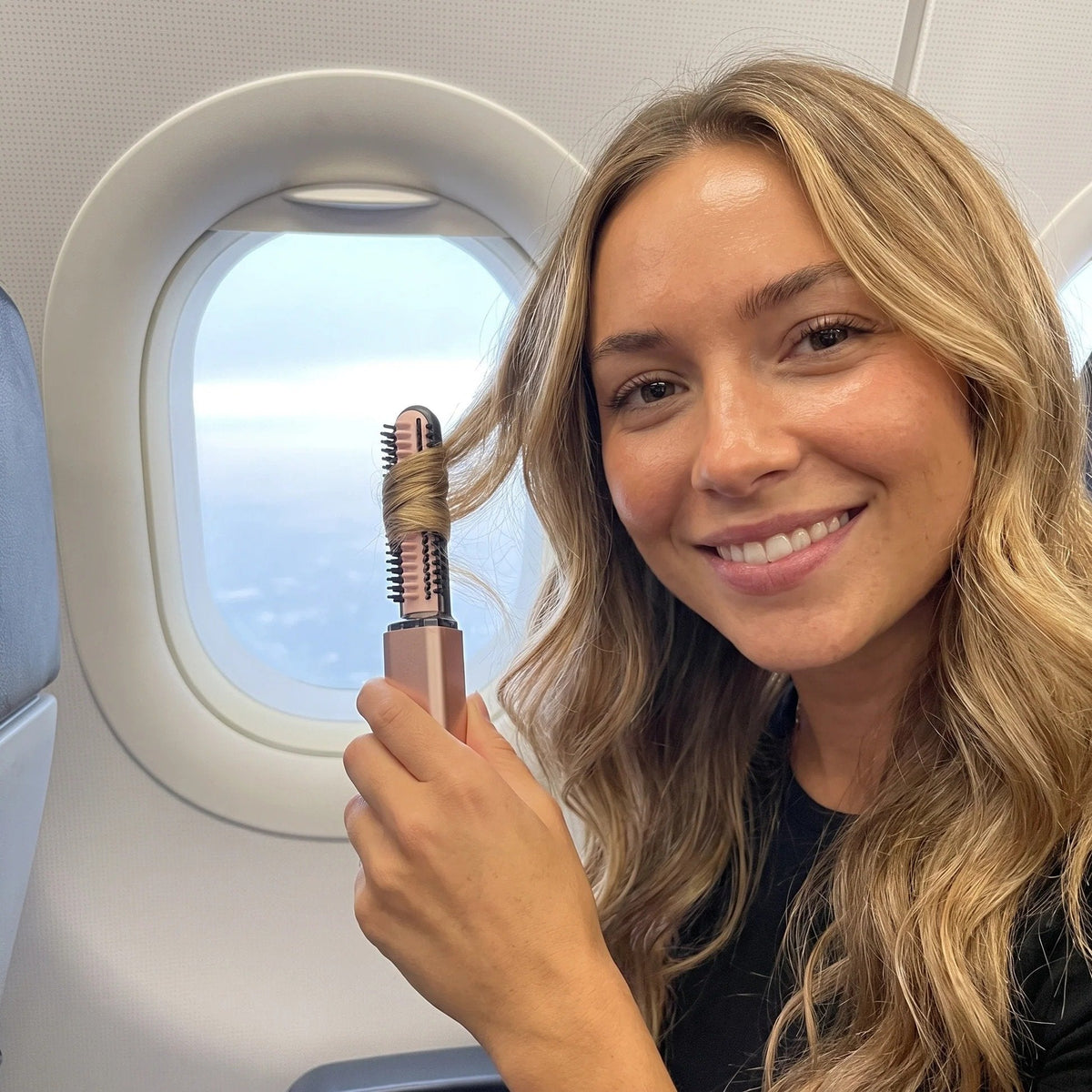 👜🔥Cordless Ceramic Hair Curler – Fits in Any Bag
