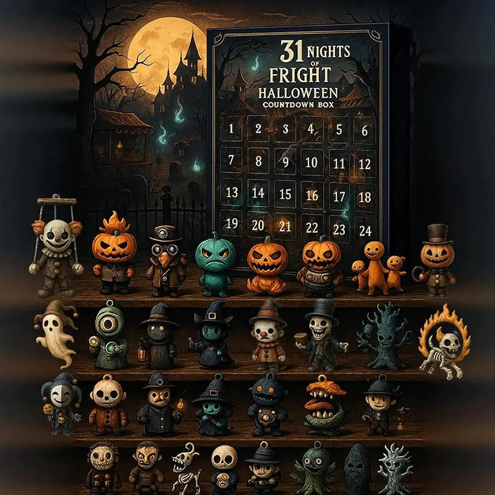 31-Day Halloween Countdown Calendar – Mystery Mini Figurines