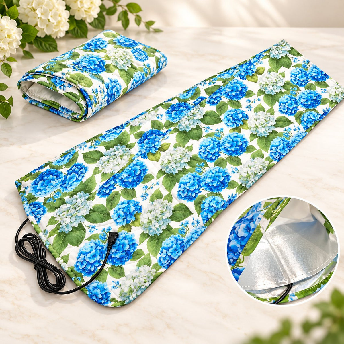 Portable Soft Surface Dish Heating Mat, Even Heating Food Warmer Pad for Home Party & Buffet Serving