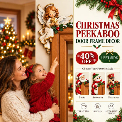 🎅Christmas Peekaboo Door Decor – A Little Holiday Surprise Around Every Corner