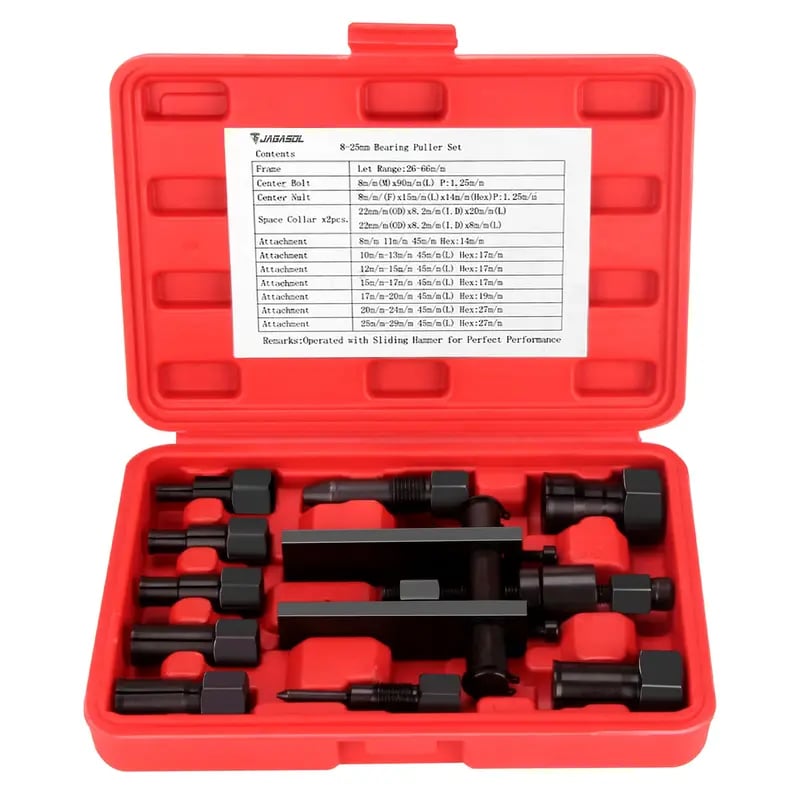 💯⚒️ 10Pcs Heavy Duty Blind Hole Bearing Puller Tool Set