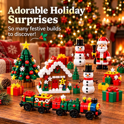 🎄 24-Day Surprise Egg Advent Calendar – Christmas Mini Building Block Sets
