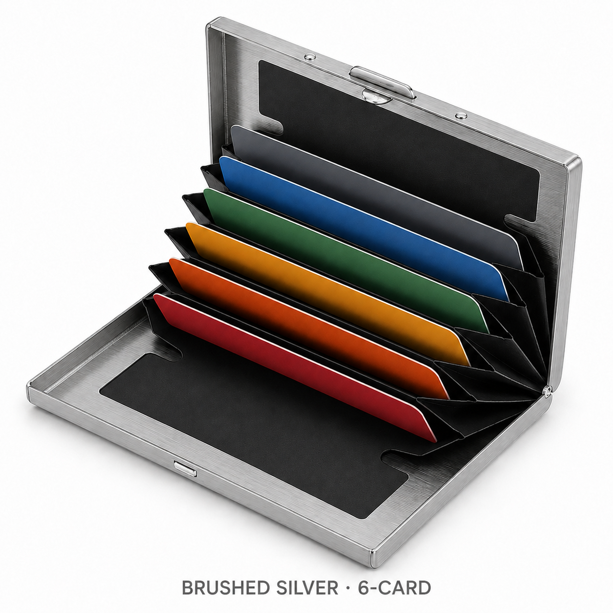 🔒RFID-Blocking Stainless Steel Card Wallet – Organized, Secure & Pocket-Ready