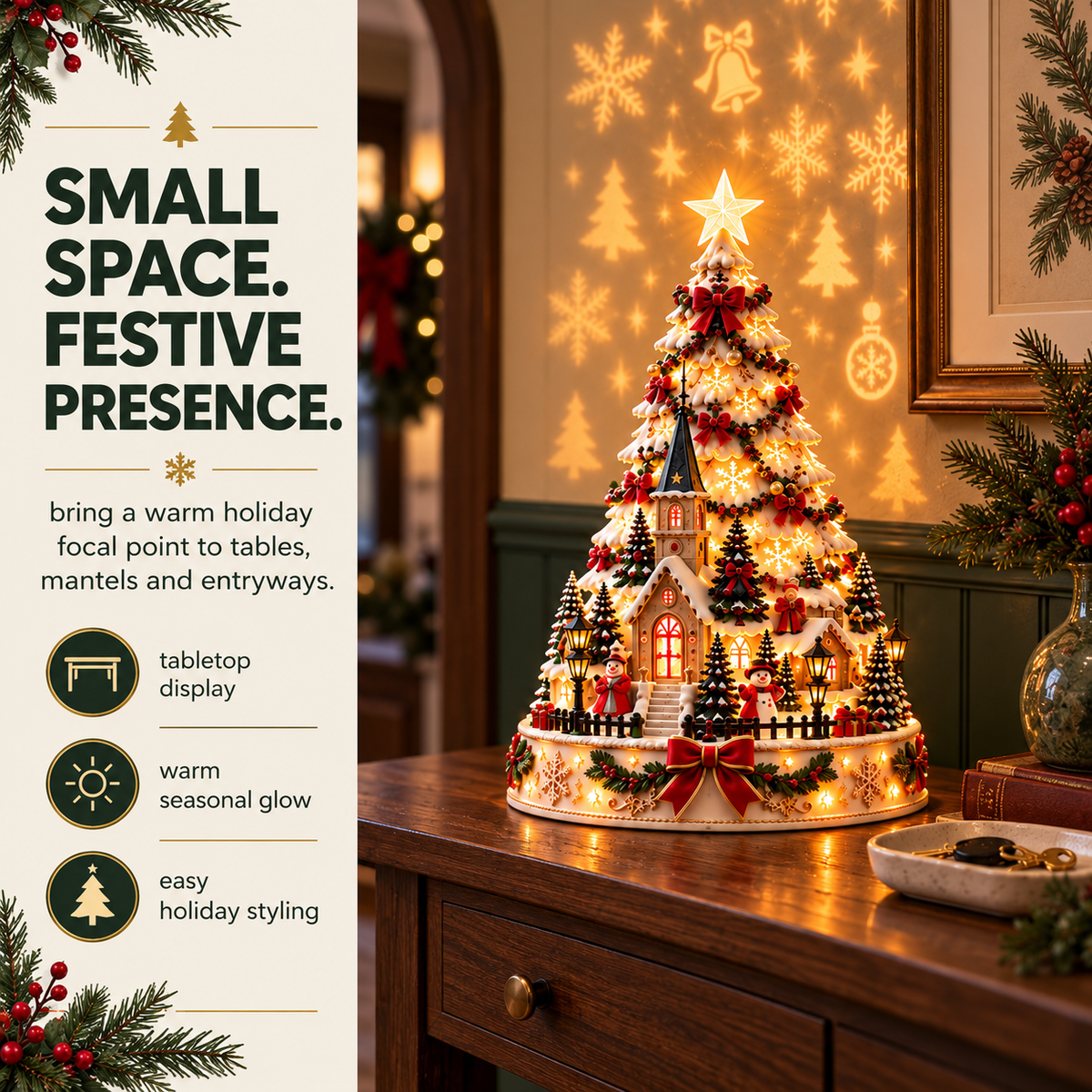 🏆 60,000+ Sold - 🎄Christmas Village Lightscape Tree