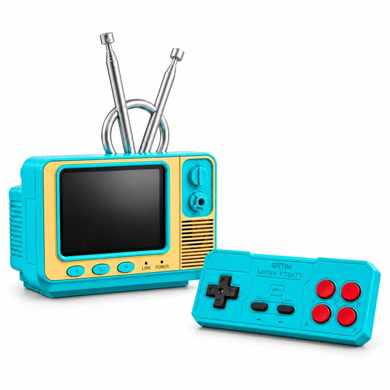 📺 Mini Retro TV Game Console – 308 Games, 2.8” Screen & Wireless Controller