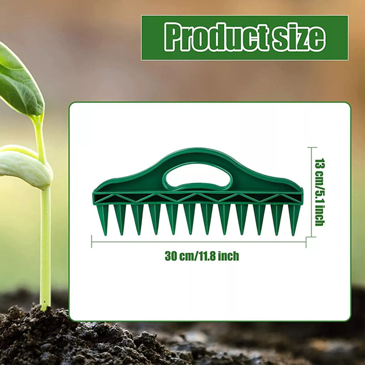 🌱Precision Seed Spacer — 12-Hole Garden Seeder for Perfect Rows