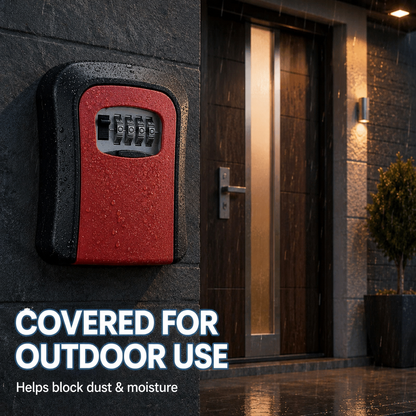 🔐 4-Digit Wall-Mounted Key Lock Box – Battery-Free Spare Key Storage