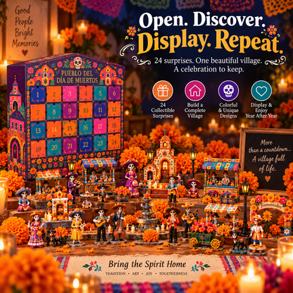 🌼 Pueblo del Día de Muertos 2026 – 24-Day Collectible Village Countdown