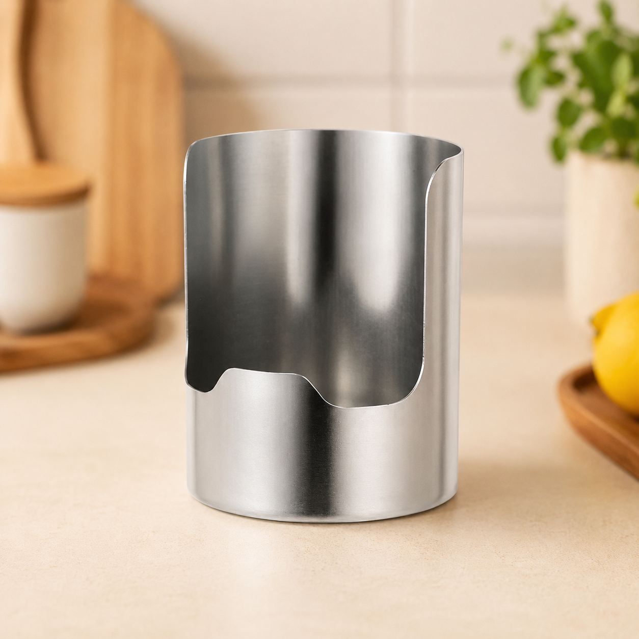 Thickened Stainless Steel Utensil Organizer, Rust Resistant Easy to Clean