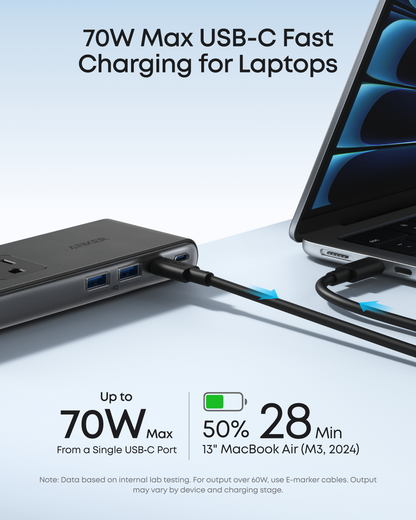 ⚡10 in 1 Clamp Power Strip with USB C Charging, Desk Mounted Extension Outlet with Surge Protection