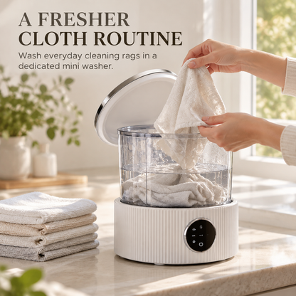 🧺✨ LuneaClean Mini Express Washer – Compact Washing Machine for Cleaning Cloths & Small Delicates