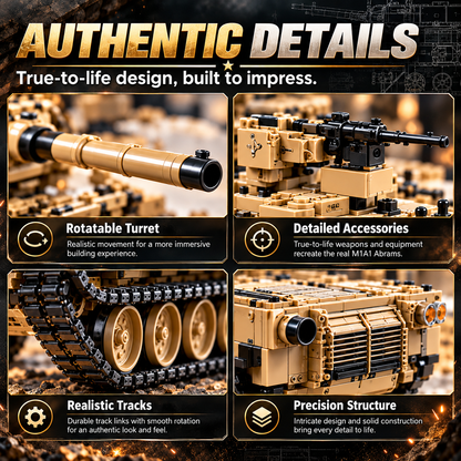 M1A1 Abrams Tank Model Kit – Build Your Own Military Legend