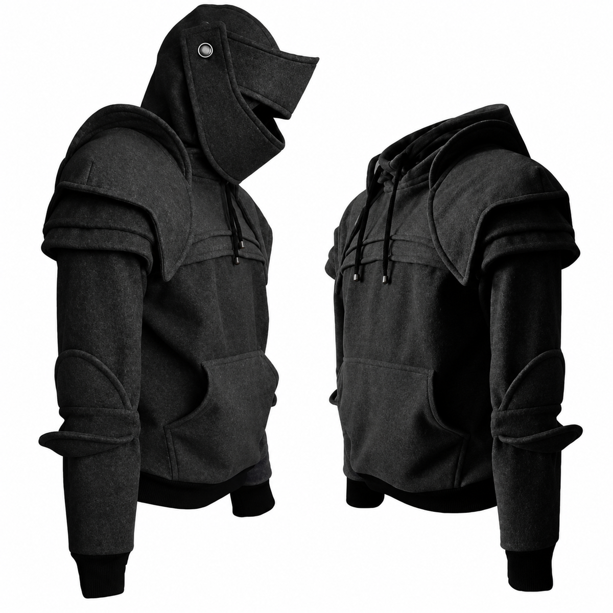 ⚔️ Become the Knight™ Armor-Inspired Hoodie – Medieval Fantasy Style for Everyday Wear