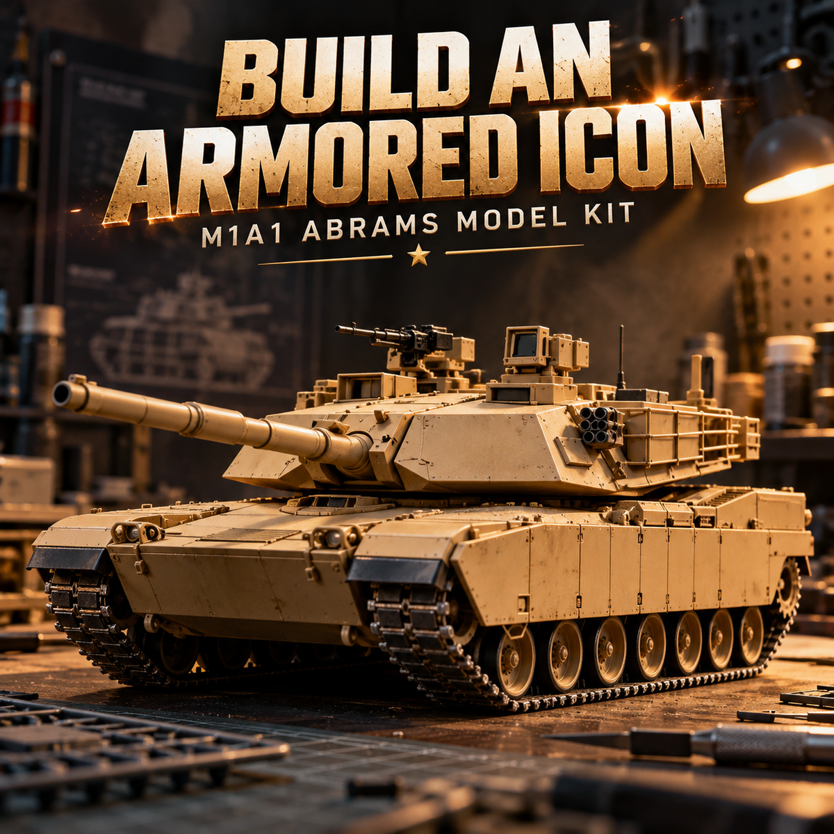 M1A1 Abrams Tank Model Kit – Build Your Own Military Legend