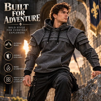 ⚔️ Become the Knight™ Armor-Inspired Hoodie – Medieval Fantasy Style for Everyday Wear