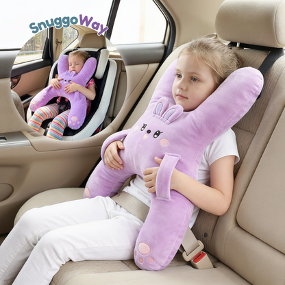 Kids X-Shaped Travel Hug Pillow 🧸 Cozy Car Nap Buddy