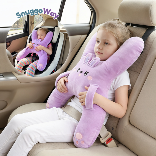 Kids X-Shaped Travel Hug Pillow 🧸 Cozy Car Nap Buddy