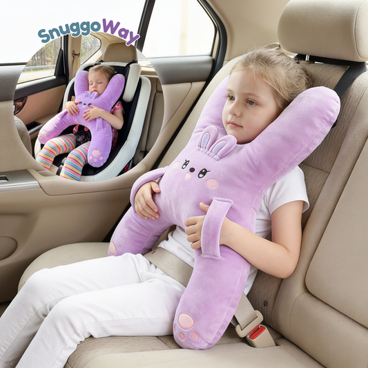 Kids X-Shaped Travel Hug Pillow 🧸 Cozy Car Nap Buddy