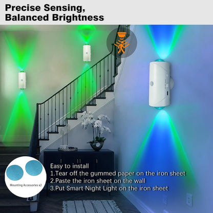7-Color Rechargeable Wireless Motion Sensor Wall Sconce