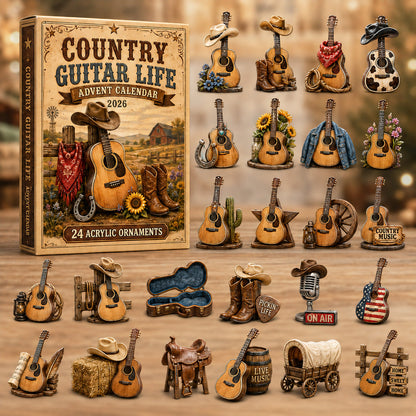 Country Guitar Life Advent Calendar 2026 - 24-Day Festive Countdown
