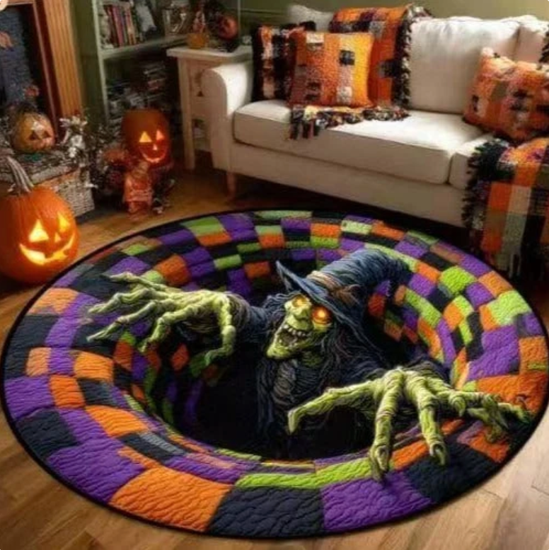 💀 Skeleton Portal Rug – Make Guests Look Twice This Halloween