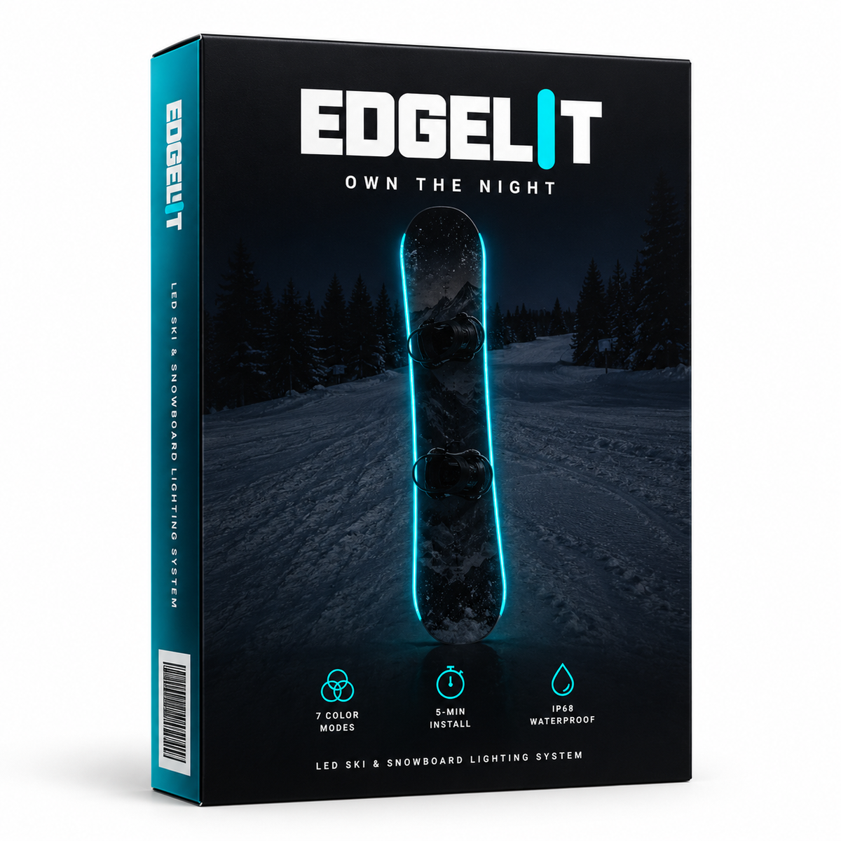 🏂 LED Snowboard Light System | 7 Colors, IP68 Waterproof, 5-Min Install！！！