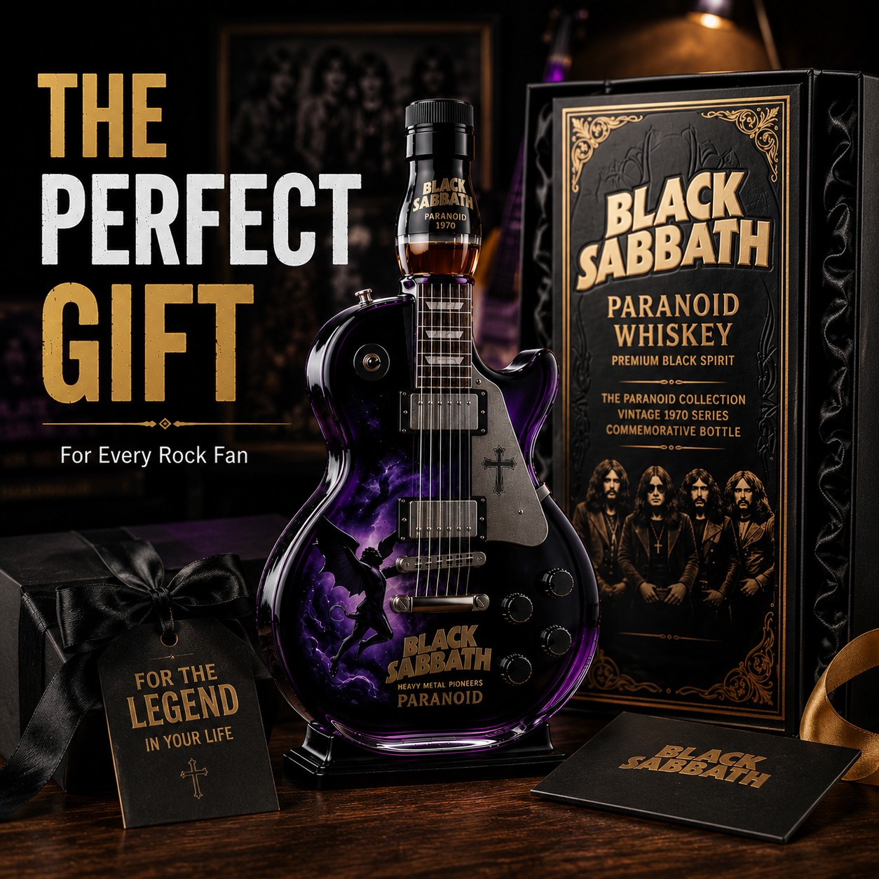 Black Sabbath Guitar Bottle
