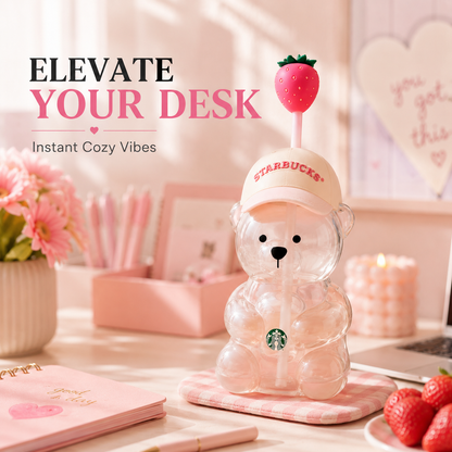 2026 New Cute Pink Bearista Cup