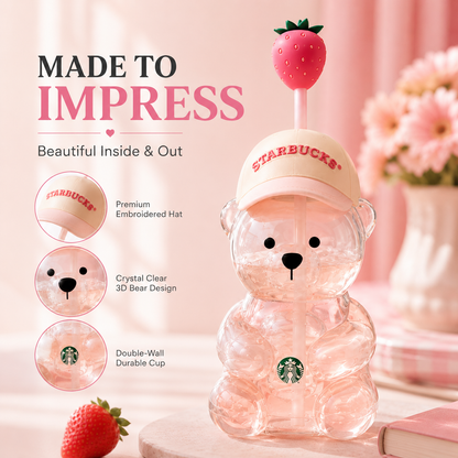2026 New Cute Pink Bearista Cup