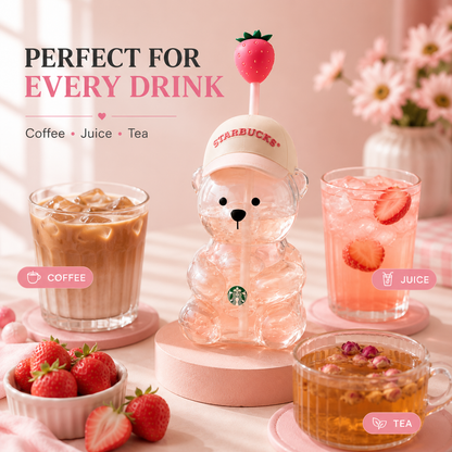 2026 New Cute Pink Bearista Cup