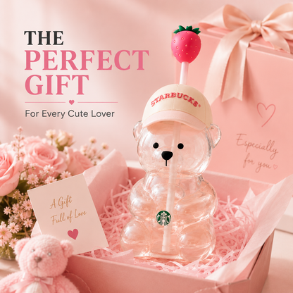 2026 New Cute Pink Bearista Cup