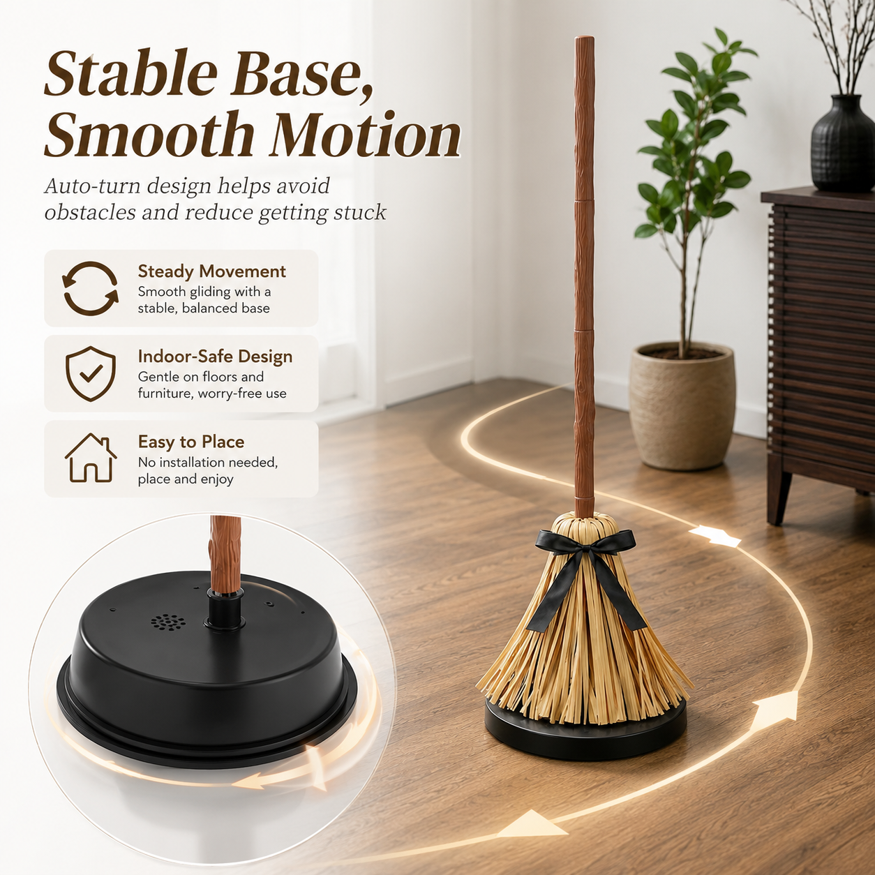 🔥Dancing Witch Broom Touch Activated Halloween Decorations
