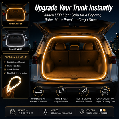 ✨Automatic Sensing Car Trunk LED Light Strip