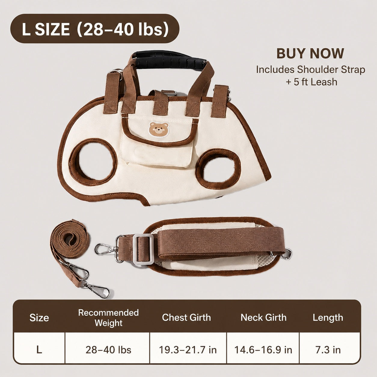 The Ultimate Hands-Free Dog Carrier|Comfortable Support For Every Adventure