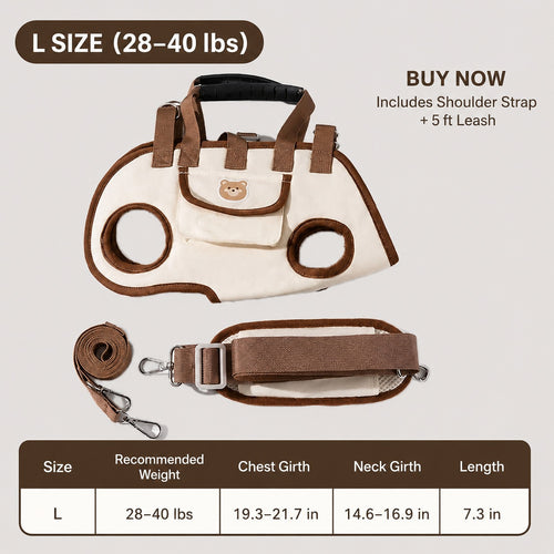 The Ultimate Hands-Free Dog Carrier|Comfortable Support For Every Adventure