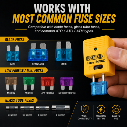 🚗 2-in-1 Automotive Fuse Tester Puller – Fast LED Fuse Check & Safe Removal