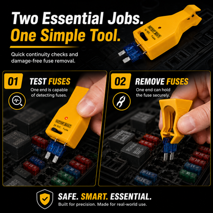 🚗 2-in-1 Automotive Fuse Tester Puller – Fast LED Fuse Check & Safe Removal