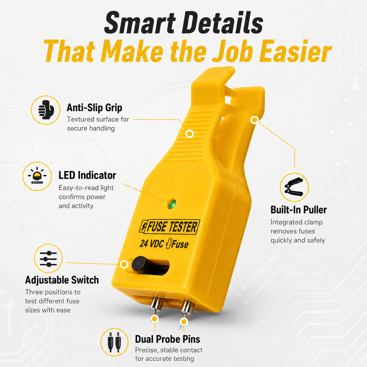 🚗 2-in-1 Automotive Fuse Tester Puller – Fast LED Fuse Check & Safe Removal