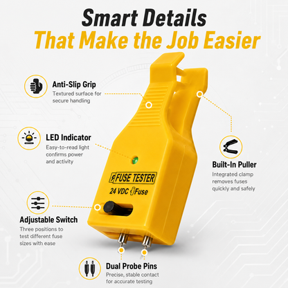 🚗 2-in-1 Automotive Fuse Tester Puller – Fast LED Fuse Check & Safe Removal