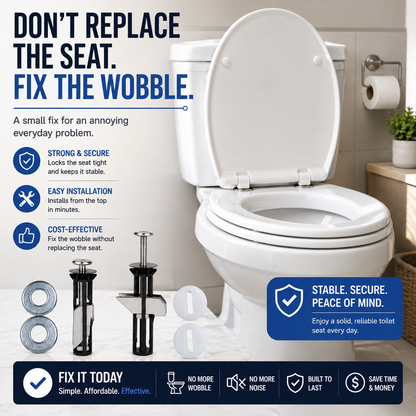 🔩 Universal Toilet Seat Bolt Kit – Quick-Release Secure Fix