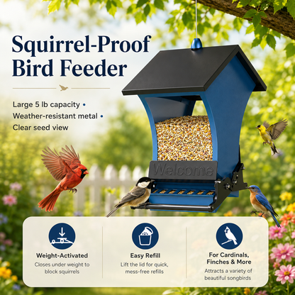 Squirrel Proof Bird Feeders for Outdoors