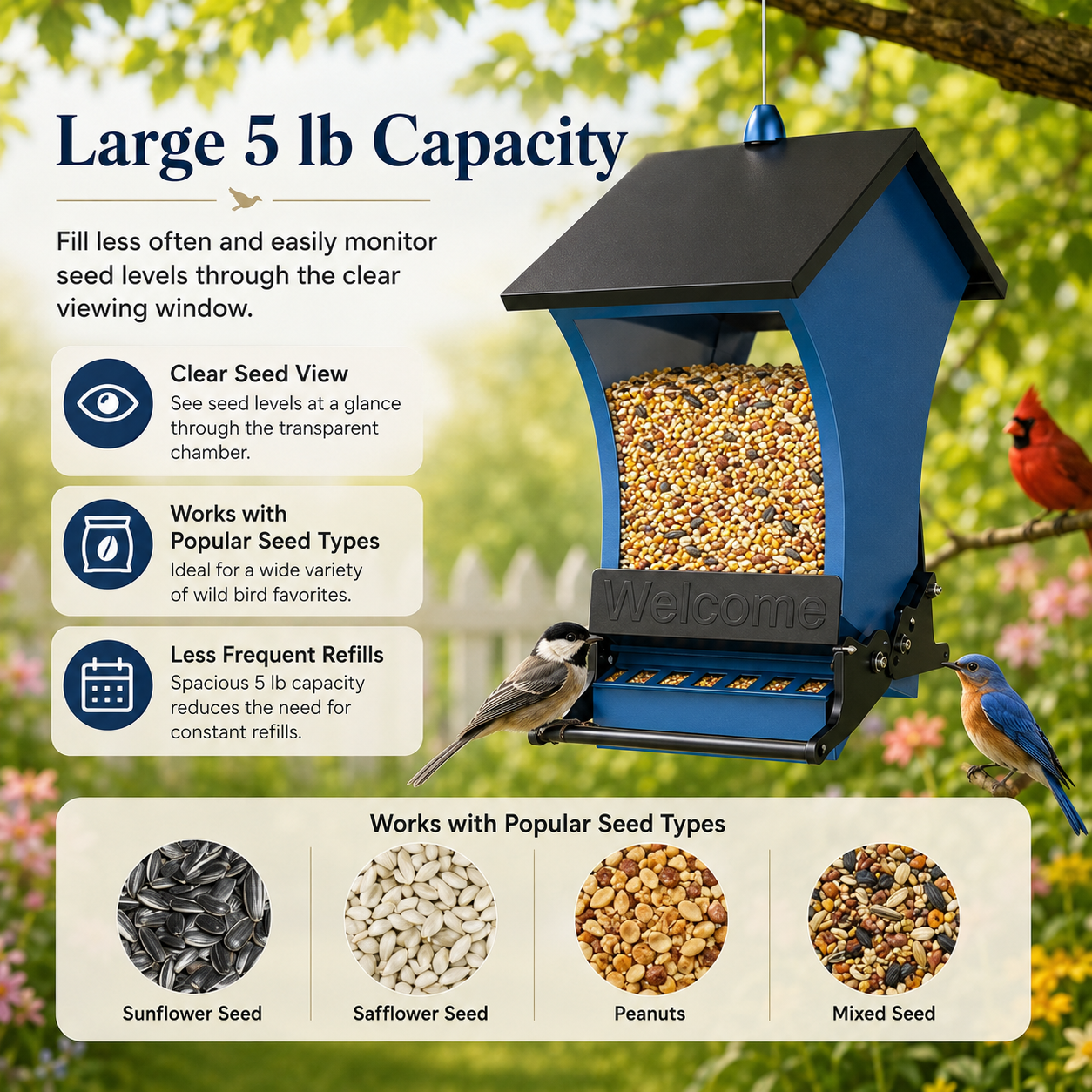 Squirrel Proof Bird Feeders for Outdoors
