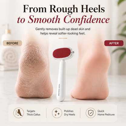 ✨Dual-Sided Foot Callus Remover – Stainless Steel Blade, Portable Dead Skin Scraper for Cracked Heels