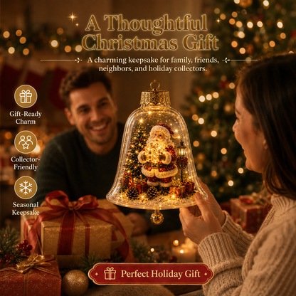 🎄 Glowing Christmas Story Ornament – Light-Up Mini Holiday Scene