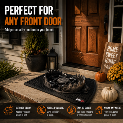 🔥 3D Trap Illusion Door Mat – Funny Halloween Prank Entrance Rug👀