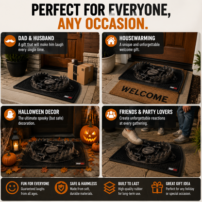 🔥 3D Trap Illusion Door Mat – Funny Halloween Prank Entrance Rug👀